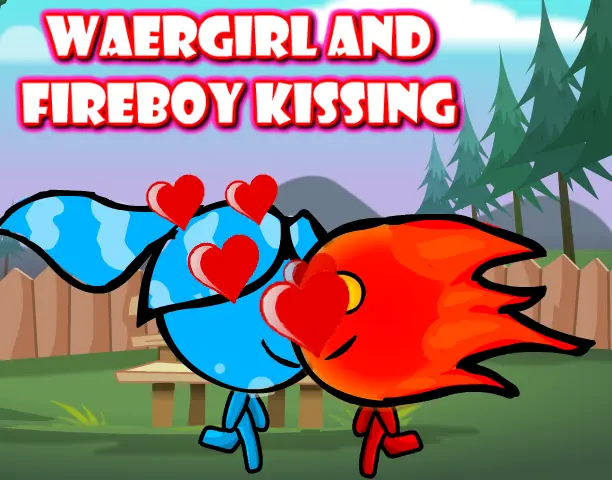 Watergirl and Fireboy Kissing logo