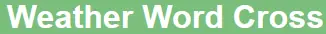 Weather Word Cross logo