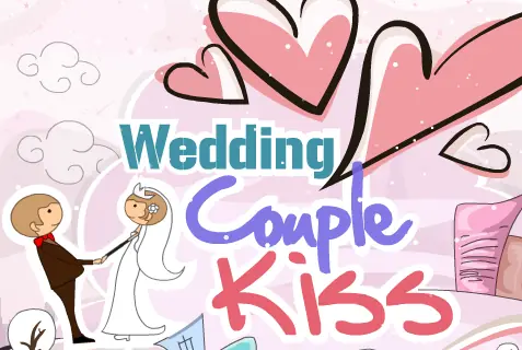 Wedding Couple Kiss logo