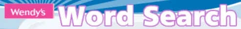 Wendy's Word Search logo