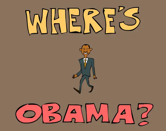 Where's Obama? logo