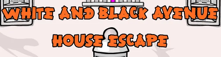 White and Black Avenue House Escape logo
