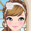 White Bride Dress Up Game logo