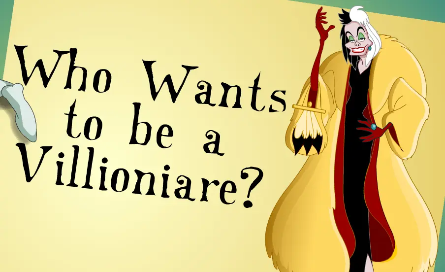 Who Wants to be a Villionaire?: Cruella De Vil logo