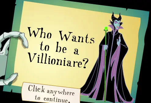 Who Wants to be a Villionaire?: Maleficent logo