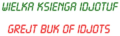 Wielka Ksienga Idjotuf logo