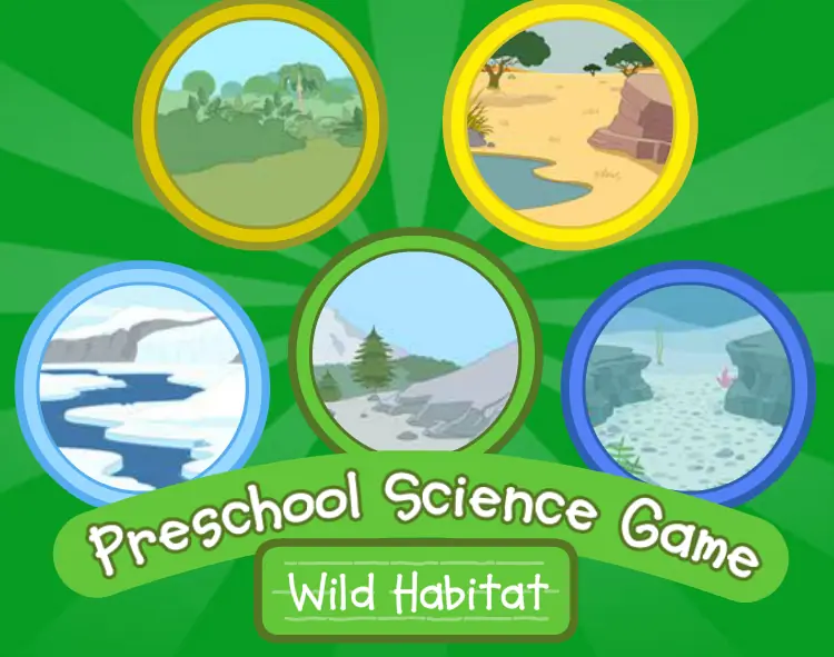 Wild Habitat Preschool Science Game logo