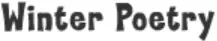 Winter Poetry logo