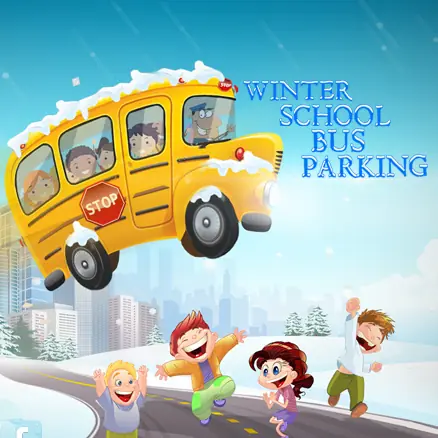 Winter School Bus Parking logo