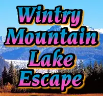 Wintry Mountain Lake Escape logo