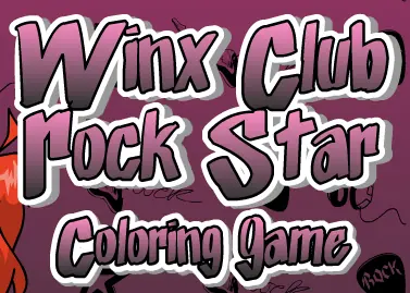 Winx Club Rock Star Coloring Game logo