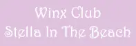 Winx Club Stella In The Beach logo