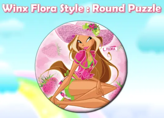 Winx Flora Style: Round Puzzle logo