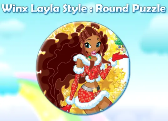 Winx Layla Style: Round Puzzle logo