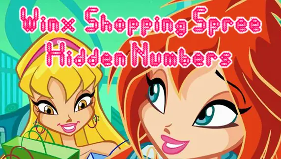 Winx Shopping Spree Hidden Numbers logo