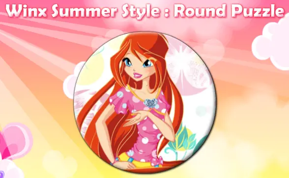 Winx Summer Style: Round Puzzle logo