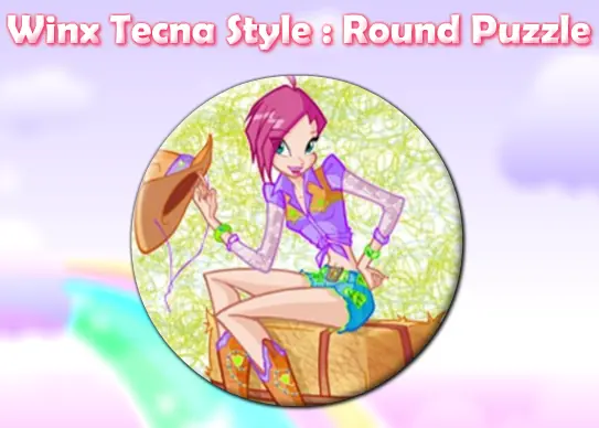 Winx Tecna Style: Round Puzzle logo