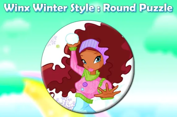 Winx Winter Style: Round Puzzle logo