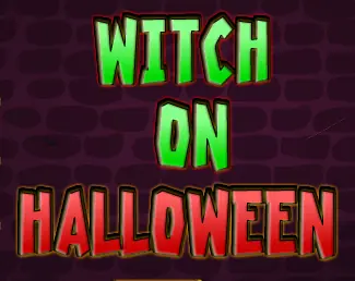 Witch on Halloween logo
