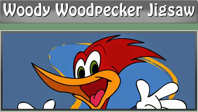Woody Woodpecker Jigsaw logo