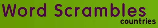 Word Scrambles: Countries logo