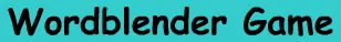 Words and Pictures: Wordblender Game logo