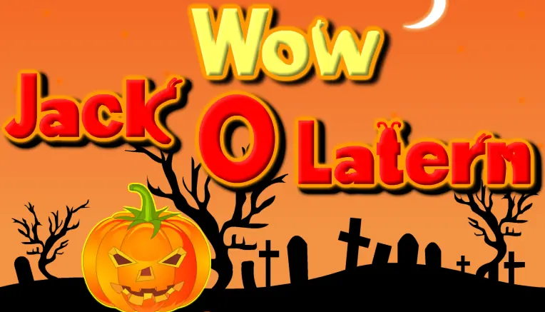 Wow Jack O Lantern logo