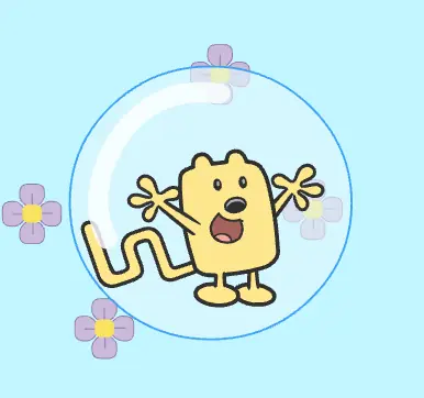 Wow Wow Wubbzy: Wubbzy's Soap Bubble Flyer Spiel logo