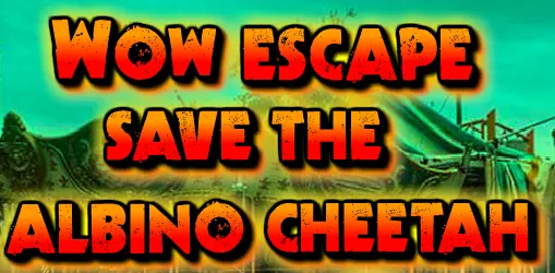 WowEscape Save the Albino Cheetah logo