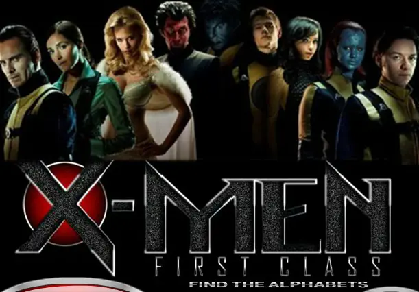 X-Men First Class - Find the Alphabets logo