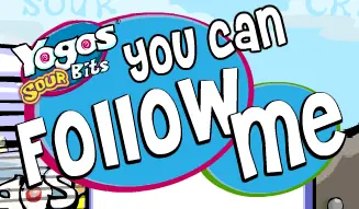 Yogos Sour Bits: You Can Follow Me logo