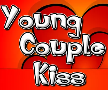 Young Couple Kiss logo