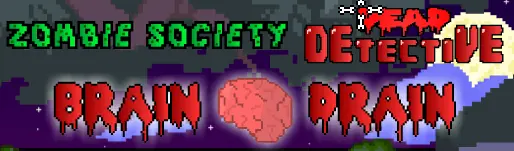 Zombie Society Dead Detective: Brain Drain logo