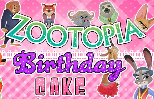 Zootopia Birthday Cake logo
