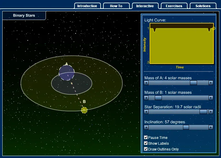 Binary Stars Interactive - Play Online on Flash Museum 🕹️
