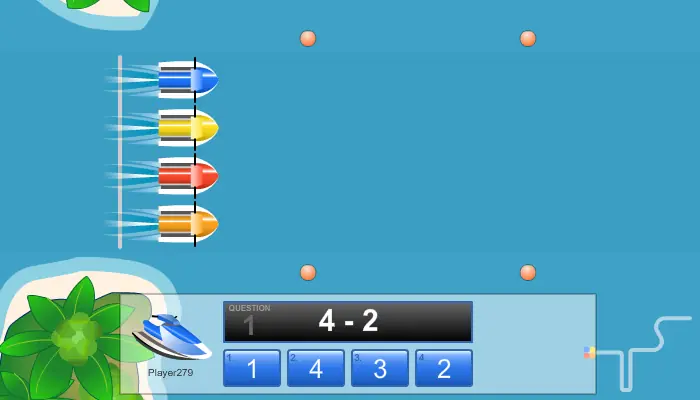 Island Chase Subtraction - Play Online on Flash Museum 🕹️