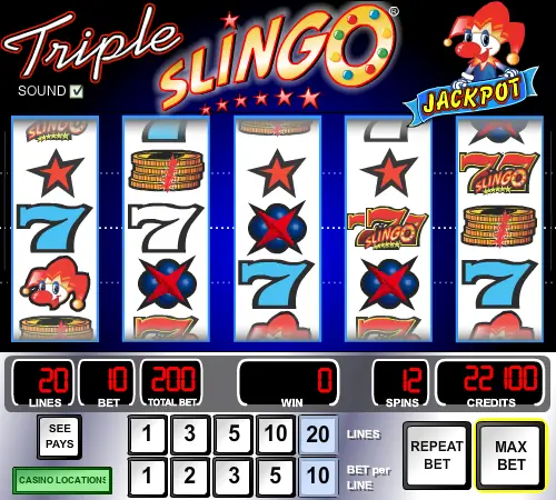 Triple Slingo Jackpot screenshot