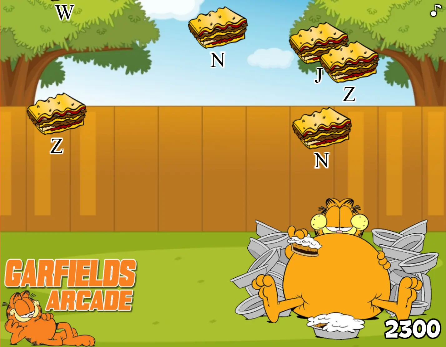 Typing with Garfield - Play Online on Flash Museum 🕹️